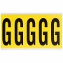 Brady 3460-G etichetta autoadesiva Rettangolo Rimovibile Nero, Giallo 5 pz (034617)