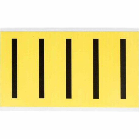 Brady 3460-I etichetta autoadesiva Rettangolo Rimovibile Nero, Giallo 5 pz (034619)