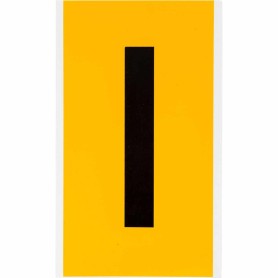 Brady 1570-I etichetta autoadesiva Rettangolo Permanente Nero, Giallo 25 pz (097578)