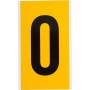 Brady 1570-O etichetta autoadesiva Rettangolo Permanente Nero, Giallo 25 pz (097584)
