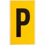 Brady 1570-P etichetta autoadesiva Rettangolo Permanente Nero, Giallo 25 pz (097585)