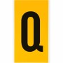 Brady 1570-Q etichetta autoadesiva Rettangolo Permanente Nero, Giallo 25 pz (097586)