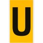 Brady 1570-U etichetta autoadesiva Rettangolo Permanente Nero, Giallo 25 pz (097590)