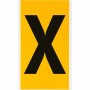 Brady 1570-X etichetta autoadesiva Rettangolo Permanente Nero, Giallo 25 pz (097593)