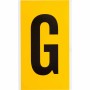 Brady 1570-G etichetta autoadesiva Rettangolo Permanente Nero, Giallo 25 pz (097576)