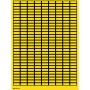 Brady 101803 etichetta autoadesiva Rettangolo Giallo 6750 pz