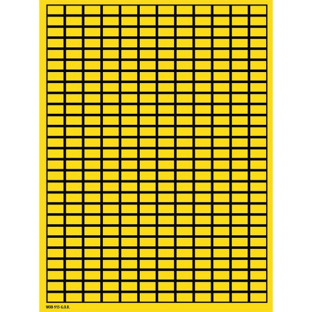 Brady 101804 etichetta autoadesiva Rettangolo Giallo 8100 pz