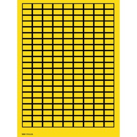 Brady 101805 etichetta autoadesiva Rettangolo Giallo 4725 pz