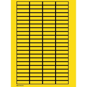 Brady 101806 etichetta autoadesiva Rettangolo Giallo 2000 pz