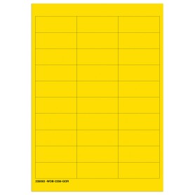 Brady 235083 etichetta autoadesiva Rettangolo Giallo 750 pz