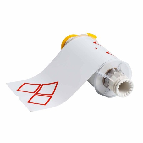 Brady B85-155X210-7569-CLP3A etichetta per stampante Rosso, Bianco Etichetta per stampante autoadesiva (130774)