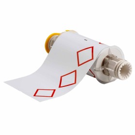 Brady B85-155X210-7569-CLP3B etichetta per stampante Rosso, Bianco Etichetta per stampante autoadesiva (130775)