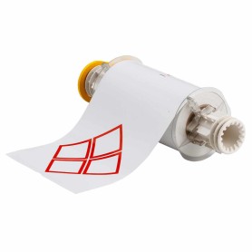 Brady B85-155X210-7569-CLP4B etichetta per stampante Rosso, Bianco Etichetta per stampante autoadesiva (130777)