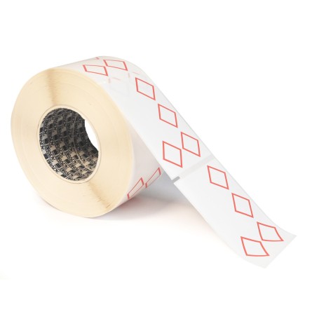 Brady THTCLP-M-L4A-7594-1 etichetta per stampante Rosso, Bianco Etichetta per stampante autoadesiva (622287)