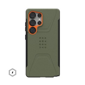 Urban Armor Gear Civilian custodia per cellulare 17,3 cm (6.8") Cover Oliva, Arancione (214473117297)