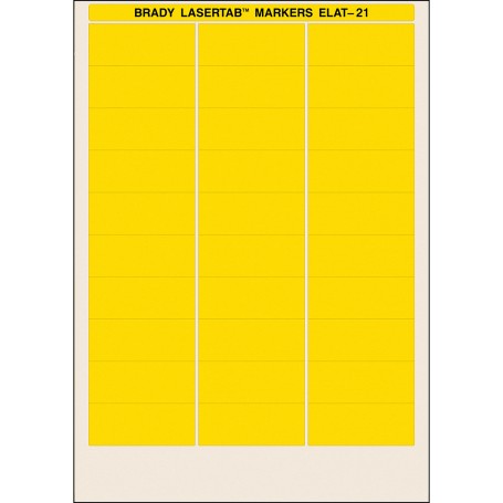 Brady ELAT-21-747-YL etichetta per stampante Giallo Etichetta per stampante autoadesiva (029859)