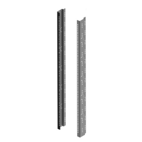 COPPIA MONTANTI 19" 24U NERI (309441)