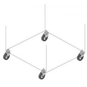 SET 4 RUOTE (2 CON FRENO+2 SENZA) (309233)