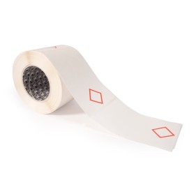 Brady THTCLP-L-L1-7594-0.5 etichetta per stampante Rosso, Bianco Etichetta per stampante autoadesiva (622295)
