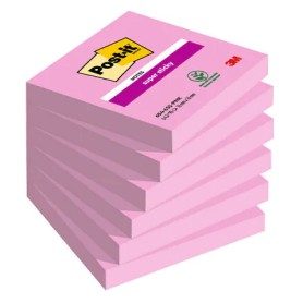 Post-It 654-6SS-PNK pouch autoadesiva Quadrato Rosa 90 fogli Autoadesivo (7100259225)