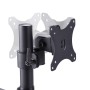 StarTech.com Supporto per tre monitor fino a 27", VESA 75x75/100x100, regolazioni dei bracci senza attrezzi, montaggio con morse (3MP2AG-MONITOR-ARM)