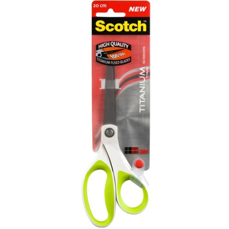 Scotch SCTI20 forbici da cancelleria Forbici da ufficio Taglio a zig zag Nero, Verde, Titanio (7000081640)