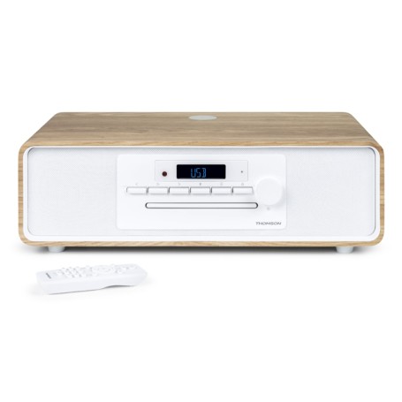 Thomson MIC301IDABBT set audio da casa Microsistema audio per la casa 60 W Legno, Bianco (TH388688)