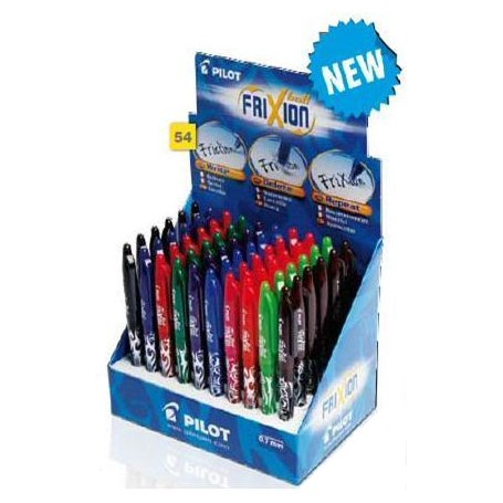 Pilot FriXion Ball Nero, Blu, Marrone, Verde, Arancione, Rosa, Porpora, Rosso 60 pz (Z99742)