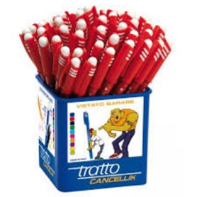 Tratto Cancellik Rosso Penna a sfera 50 pz (826402)