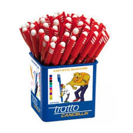Tratto Cancellik Rosso Penna a sfera 50 pz (826402)