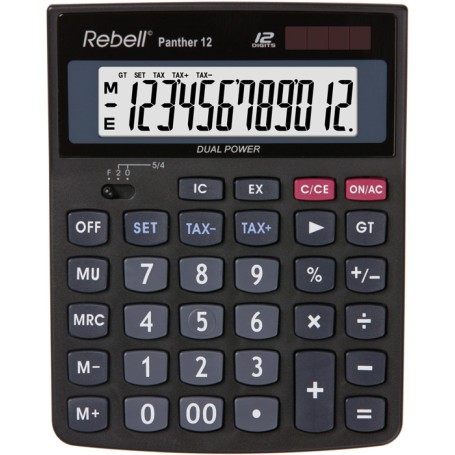 Rebell Panther 12 calcolatrice Desktop Calcolatrice di base Nero (PANTHER12)