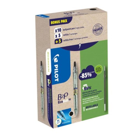 CF 10SFER+10REFIL B2P ECOBALL NERO (000032A)
