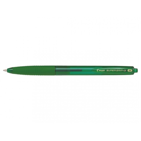 Pilot Super Grip G a Scatto Verde Penna a sfera retrattile a clip Medio 1 pz (001617)