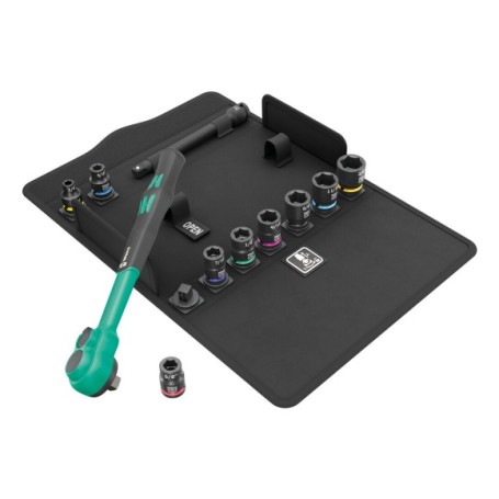 8100 SB 13 Zyklop Comfort-Knarrensatz, zllig, 3/8" (schwarz/grn, 11-teilig, Comfort-Knarre mit Umschalthebel) (05005531001)