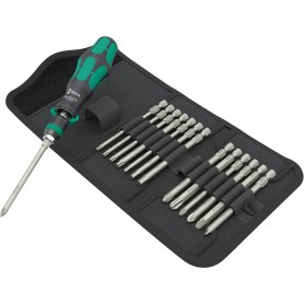 Kraftform Kompakt 838 RA-R M Set 1, mit Ratschenfunktion (schwarz/grn, 1/4", 15-teilig) (05051061001)