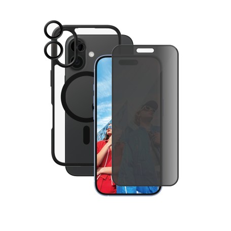 PanzerGlass CARE by PG3-in-1 Privacy iPhone16 6.1 Pellicola proteggischermo trasparente Apple 1 pz (B1357+P2861+1283)