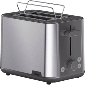 Toaster PurShine HT 1510 GY (edelstahl/grau, 900 Watt, fr 2 Scheiben Toast) (0X23010049)