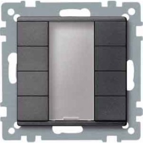 Merten 627814 Placca copripresa e copri interruttori Antracite