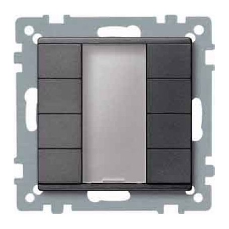 Merten 627814 Placca copripresa e copri interruttori Antracite