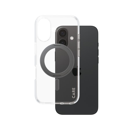PanzerGlass CARE by PG BLK Kick/MagS iPhone16 6.1 custodia per cellulare Cover Trasparente (1321)