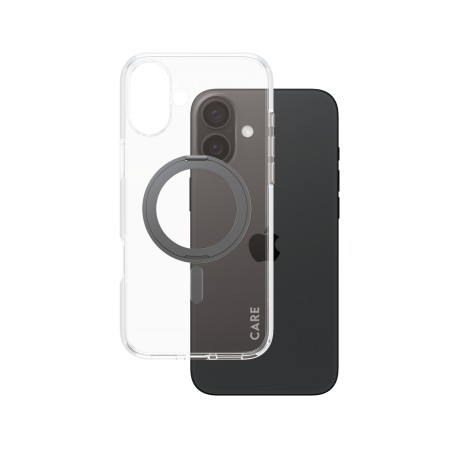 PanzerGlass CARE by PG BLK Kick/MagS iPhone16 6.7 custodia per cellulare Cover Trasparente (1323)