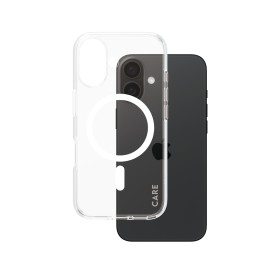 PanzerGlass CARE by ® Flagship Cover Trasparente Urban Combat con MagSafe Bianco iPhone 16 (1337)