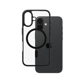 PanzerGlass CARE by ® Flagship Cover Trasparente Urban Combat con Bordo Nero & MagSafe iPhone 16 (1357)