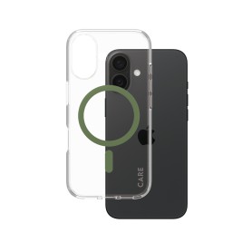 PanzerGlass CARE by ® Flagship Cover Trasparente Urban Combat con MagSafe Verde iPhone 16 (1369)