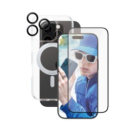 PanzerGlass CARE by PG3-in-1 Ceramic iPhone16P 6.3 Pellicola proteggischermo trasparente Apple 1 pz (B1326+2854+1282)
