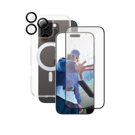 PanzerGlass CARE by PG3-in-1 Ceramic iPhone16P 6.9 Pellicola proteggischermo trasparente Apple 1 pz (B1328+2856+1282)
