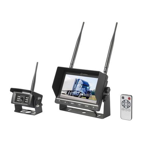 Renkforce RV2,4-7 Rückfahrvideosystem 2 Kamera-Eingänge Schraubmontage Schwarz (matt) (RF-5370030)