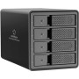 Renkforce RF-6647598 8.9 cm (3.5 Zoll) Festplattengehäuse 4 Bay 3.5 Zoll USB-A (USB 3.0) (RF-6647598)