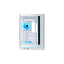 SAMA MID TOWER V62  WHITE TG CURVE LED STRIP 7* 120 ARGB PWM FAN (V62-WHADA7X1-GL)