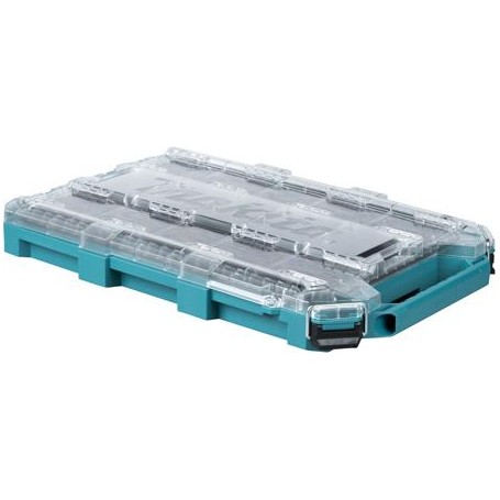 MAKTRAK Organizer flach M (blau/transparent, Transparenter Deckel) (P-91051)